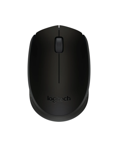 Mouse Inalámbrico Logitech M170 USB Ambidiestro Negro (910-004940)