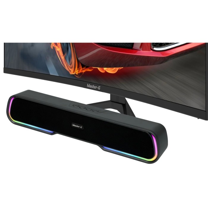 Barra de Sonido Bluetooth Gamer Master-G MGSBG25 con Luces RGB