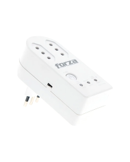 Protector De Voltaje Forza Zion Fvp-1202n-c 1500W 220V 2 Enchufes Blanco