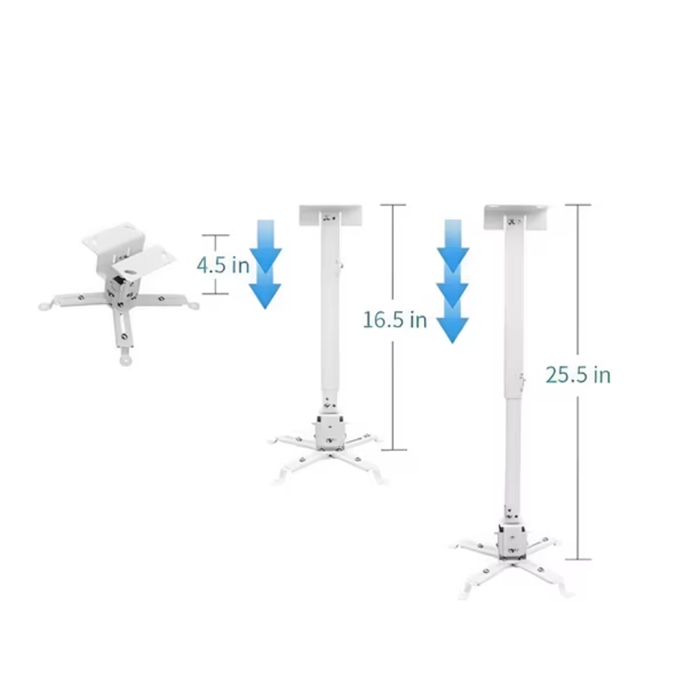 Soporte Proyector Techo Extensible Metal 30 A 60 cm