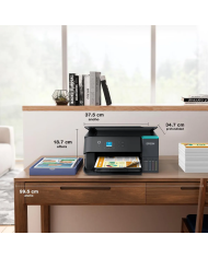 Impresora Multifuncional Epson EcoTank L4360, 15 ppm/negro, 8 ppm/color, Wi-Fi, USB 2.0, Dúplex (C11CL41303)