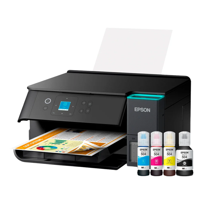 Impresora Multifuncional Epson EcoTank L4360, 15 ppm/negro, 8 ppm/color, Wi-Fi, USB 2.0, Dúplex (C11CL41303)
