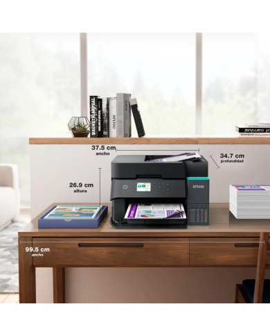 Impresora Multifuncional Epson EcoTank L6370, 15 ppm/negro, 9 ppm/color, Wi-Fi, USB 2.0 Dúplex (C11CL43303)