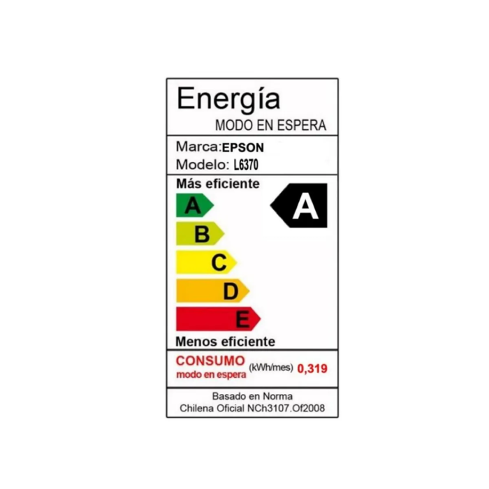 Impresora Multifuncional Epson EcoTank L6370, 15 ppm/negro, 9 ppm/color, Wi-Fi, USB 2.0 Dúplex (C11CL43303)