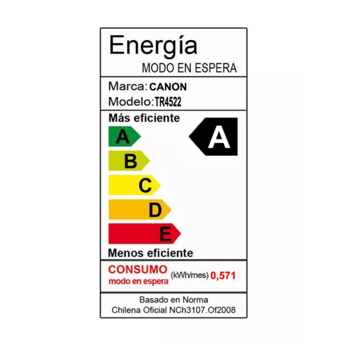 Impresora Multifuncional Canon Pixma Tr4522 Negro WiFi