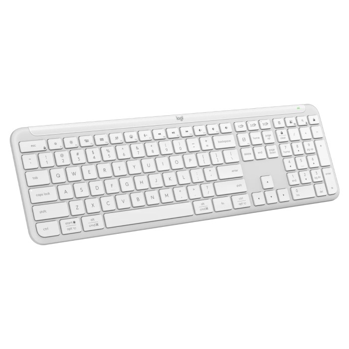 Teclado inalámbrico Logitech Signature Slim K950 Blanco Español