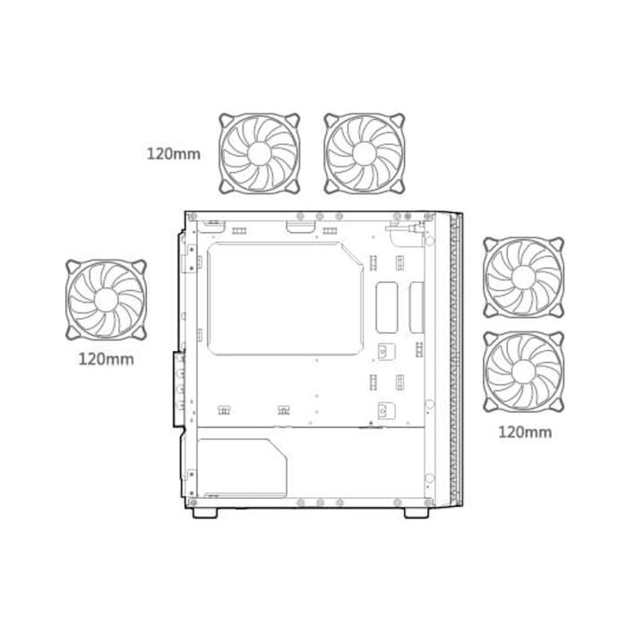 Gabinete Cougar Purity Mini Tower, Micro-ATX, Aluminio (385PC40.0003)