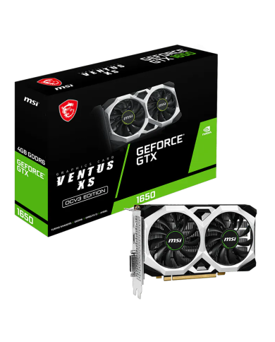 Tarjeta de Video GeForce® GTX 1650 D6 VENTUS XS OCV3 4GB GDDR6 (128 bit)