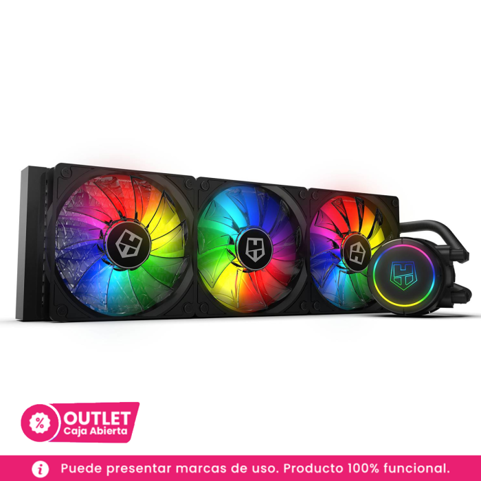 Refrigeración Líquida Nox Hummer H-360 ARGB, Iluminación ARGB (CAJA ABIERTA)