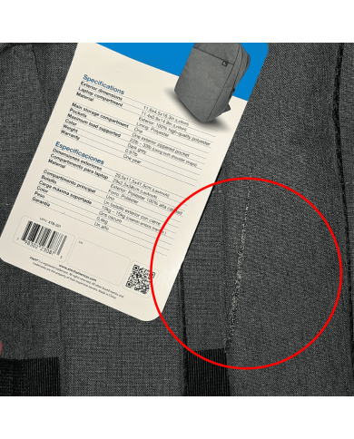 Mochila XTECH para Notebook, 15.6″, Modelo XTB- 221, Gris (CAJA ABIERTA)