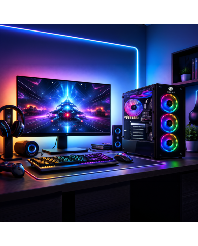 Pc Snake Gamer Vibora Black V0 AMD Ryzen 3 3200G, 16GB RAM + 256GB SSD, Windows 11 Pro