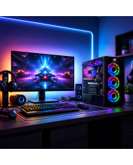 Pc Snake Gamer Vibora Black V0 AMD Ryzen 3 3200G, 16GB RAM + 256GB SSD, Wifi + Bluetooth,  Windows 11 Pro