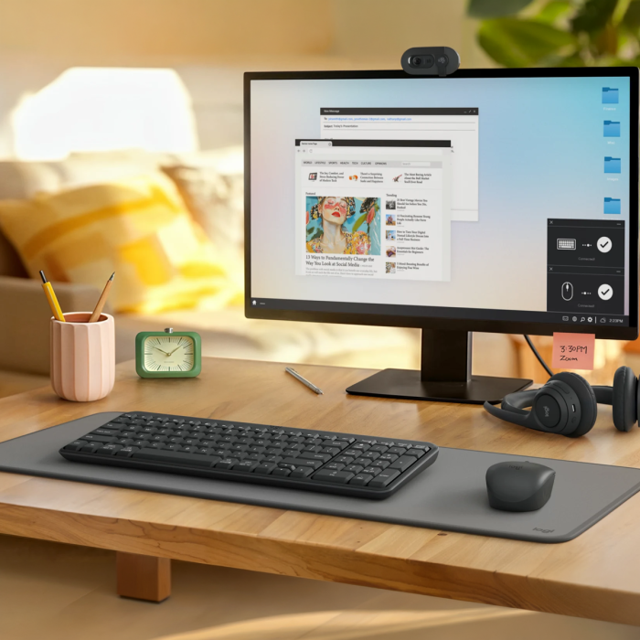 Combo Teclado y Mouse Bluetooth Logitech MK250 Compact Negro (920-013513)