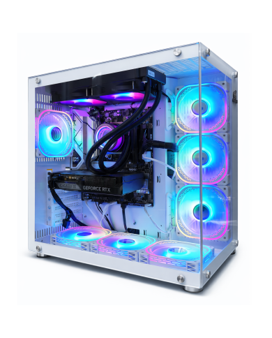 PC Snake Gamer White Mamba Ryzen 9 7900X, RTX 5060 Ti, 32GB RAM + 1TB SSD + 2TB HDD, WiFi, Windows 11Pro