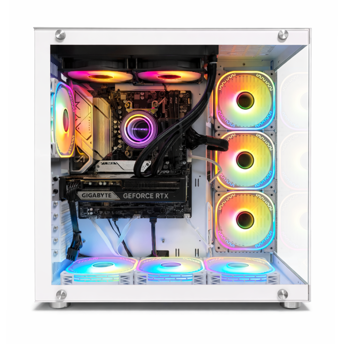 PC Snake Gamer White Mamba Ryzen 9 7900X, RTX 5060 Ti, 32GB RAM + 1TB SSD + 2TB HDD, WiFi, Windows 11Pro