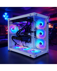 PC Snake Gamer White Mamba Ryzen 9 7900X, RTX 5060 Ti, 32GB RAM + 1TB SSD + 2TB HDD, WiFi, Windows 11Pro