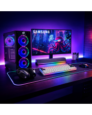 PC Snake Gamer Víbora V0 AMD Ryzen 3 3200G + Monitor Samsung 22” + Setup Completo