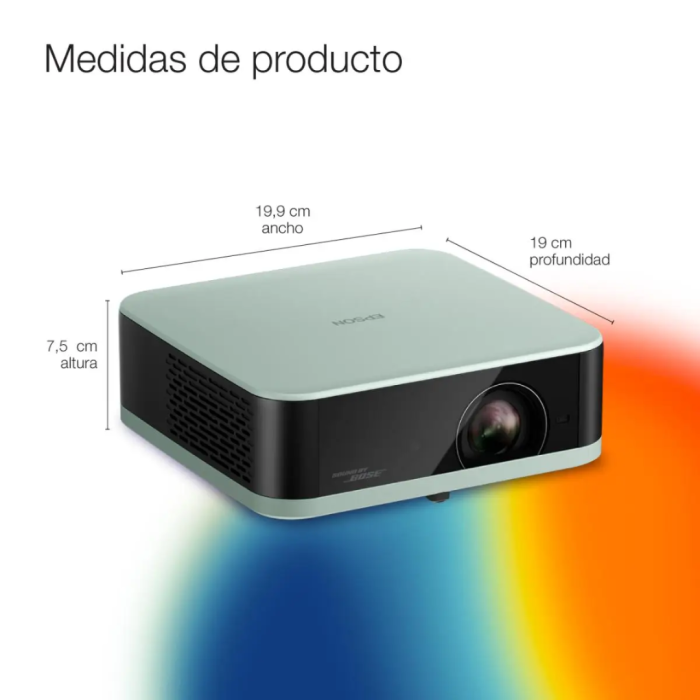 Proyector Epson Lifestudio Pop V11HB72321 700 lúmenes 3LCD Full HD Verde