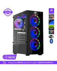 Pc Snake Gamer Vibora Black V6 AMD Ryzen 5 5500, RTX 3050, 16GB RAM + 1TB SSD, Wifi + Bluetooth,  Windows 11 Pro