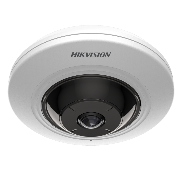 Cámara Hikvision DS-2CD3956G2-ISU 5MP Fisheye 360° IA Heat Map PoE Micrófono