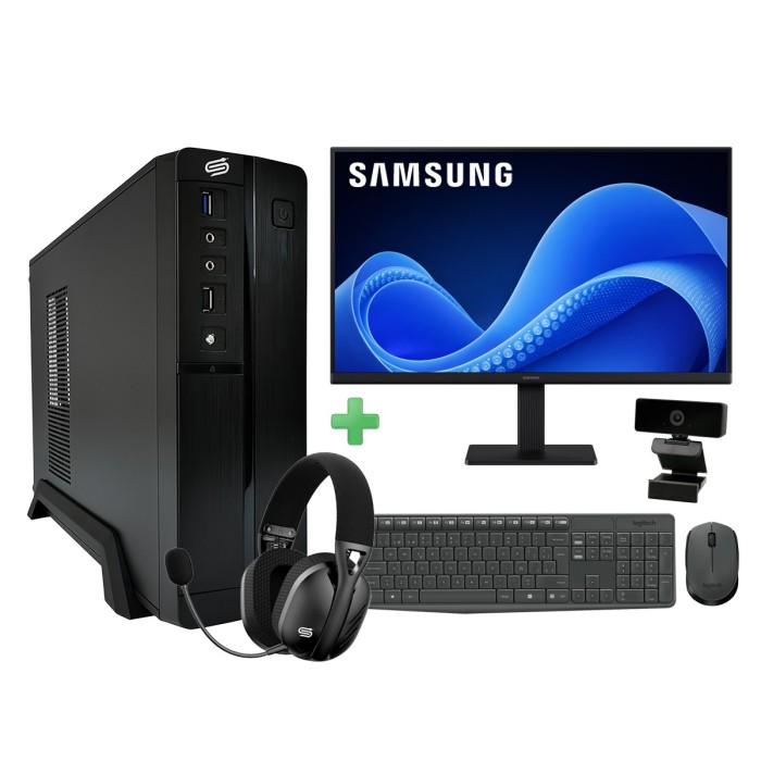 Desktop Snake Pro V7 Intel Core i3-12100 + Monitor Samsung 22” + Setup Completo