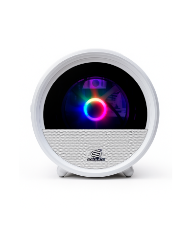 Gabinete Gamer Boa White Mid-Tower, Incluye Fuente de Poder 600W