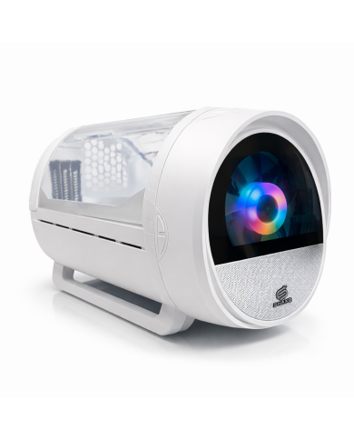 Gabinete Gamer Boa White Mid-Tower, Incluye Fuente de Poder 600W