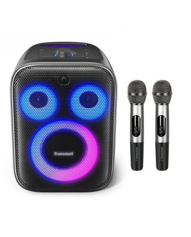 Parlante Karaoke Tronsmart Halo 200 120W Bluetooth incluye 2 Micrófonos