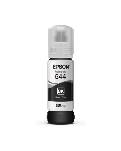 Tinta Epson T544 Negra Original 65 ml| EcoTank Alto Rendimiento