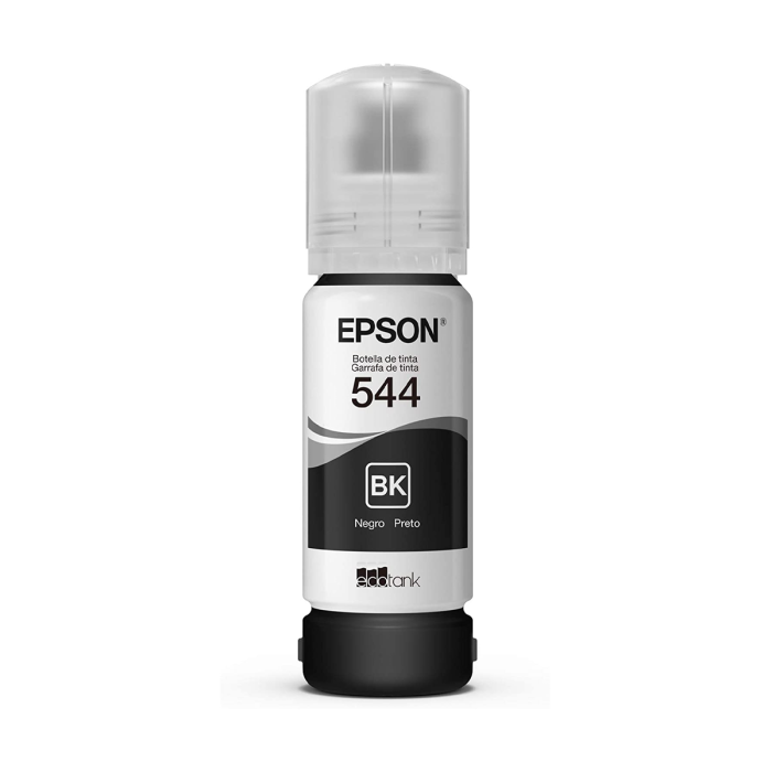 Tinta Epson T544 Negra Original 65 ml| EcoTank Alto Rendimiento