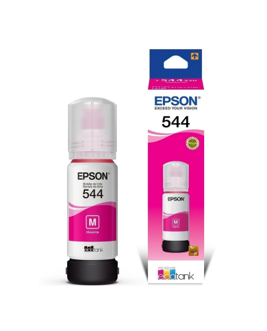 Tinta Epson T544 Magenta Original 65 ml| EcoTank Alto Rendimiento