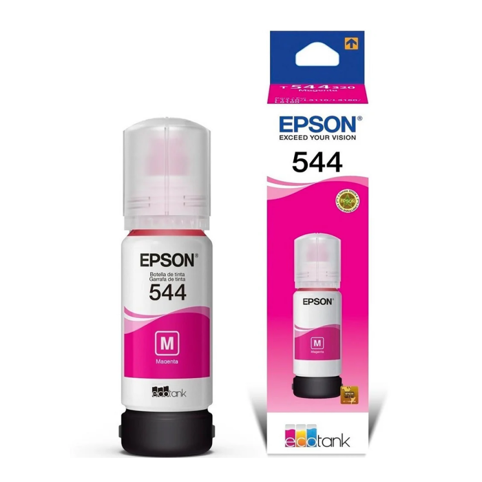 Tinta Epson T544 Magenta Original 65 ml| EcoTank Alto Rendimiento