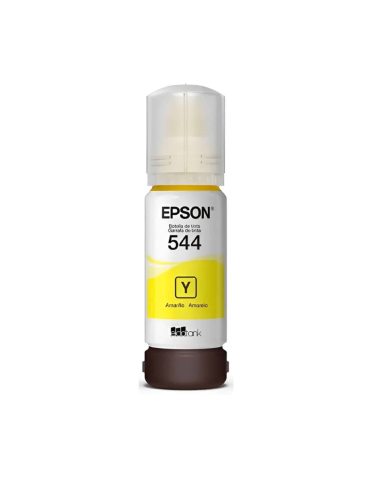 Tinta Epson T544 Amarillo Original 65 ml| EcoTank Alto Rendimiento
