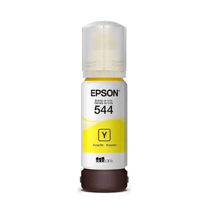Tinta Epson T544 Amarillo Original 65 ml| EcoTank Alto Rendimiento