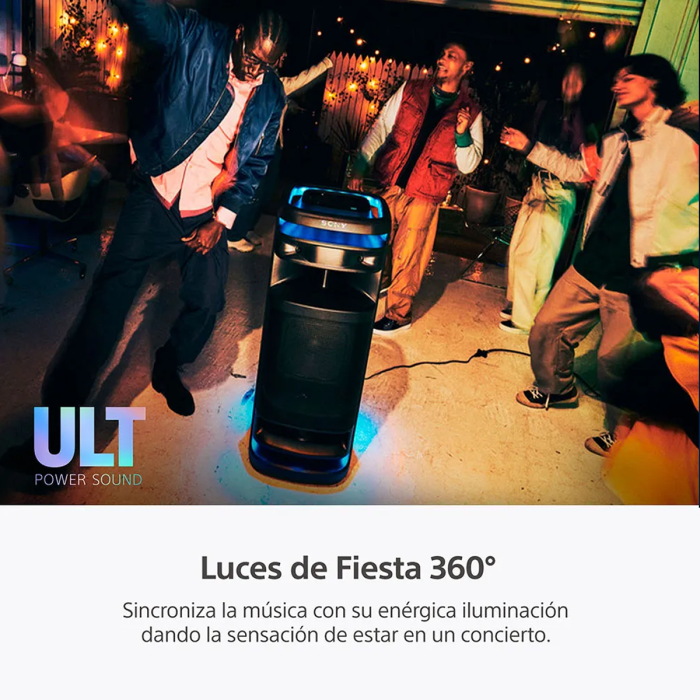Parlante Sony ULT Tower 10 SRS-ULT1000 Bluetooth luces de fiesta 360° y Karaoke