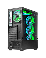 Pc Snake Gamer Vibora Black V12 AMD Ryzen 5 5500, GT 1030, 8GB RAM + 256GB SSD, Windows 11 Pro