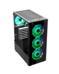 Pc Snake Gamer Vibora Black V12 AMD Ryzen 5 5500, GT 1030, 8GB RAM + 256GB SSD, Windows 11 Pro