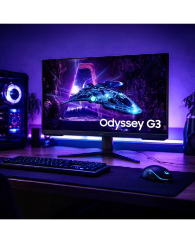 Monitor Gamer Plano Samsung Odyssey G30D 24" VA 1ms 180hz Pivotable Hdmi + Display Port
