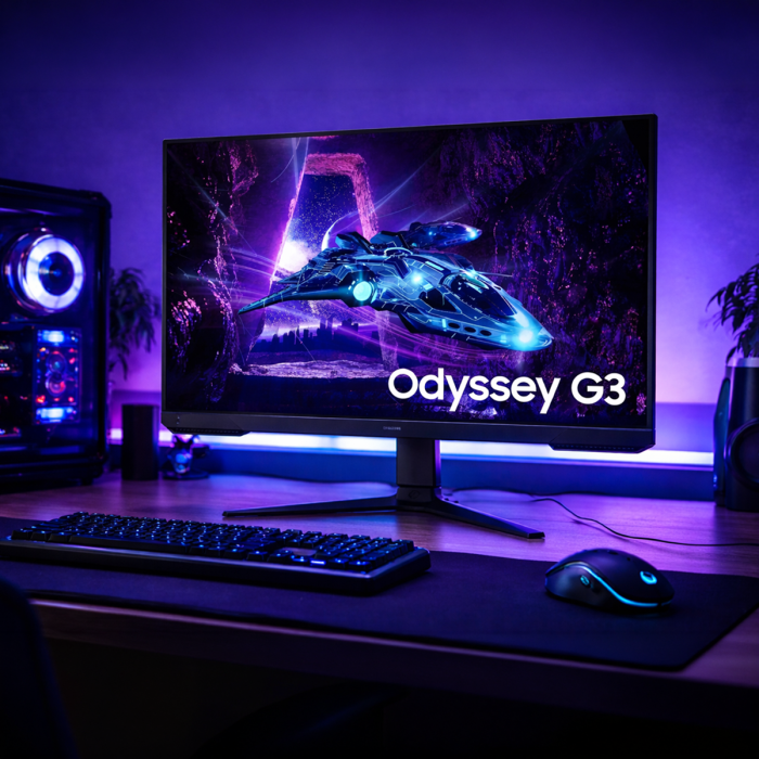 Monitor Gamer Plano Samsung Odyssey G30D 24" VA 1ms 180hz Pivotable Hdmi + Display Port