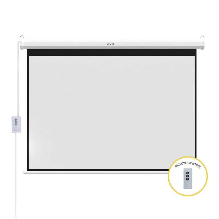 Telón Eléctrico LEVO 100" con Control, 200x152 cm, Formato 4:3