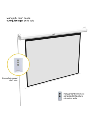 Telón Eléctrico LEVO 100" con Control, 200x152 cm, Formato 4:3