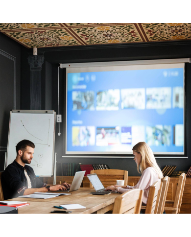 Telón Eléctrico LEVO 100" con Control, 200x152 cm, Formato 4:3