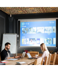 Telón Eléctrico LEVO 100" con Control, 200x152 cm, Formato 4:3