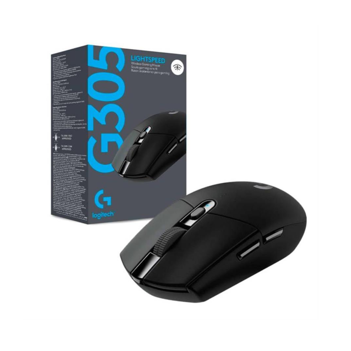 Mouse Logitech G305 Lightspeed 12.000 DPI Gamer Inalámbrico USB Negro (910-005281)