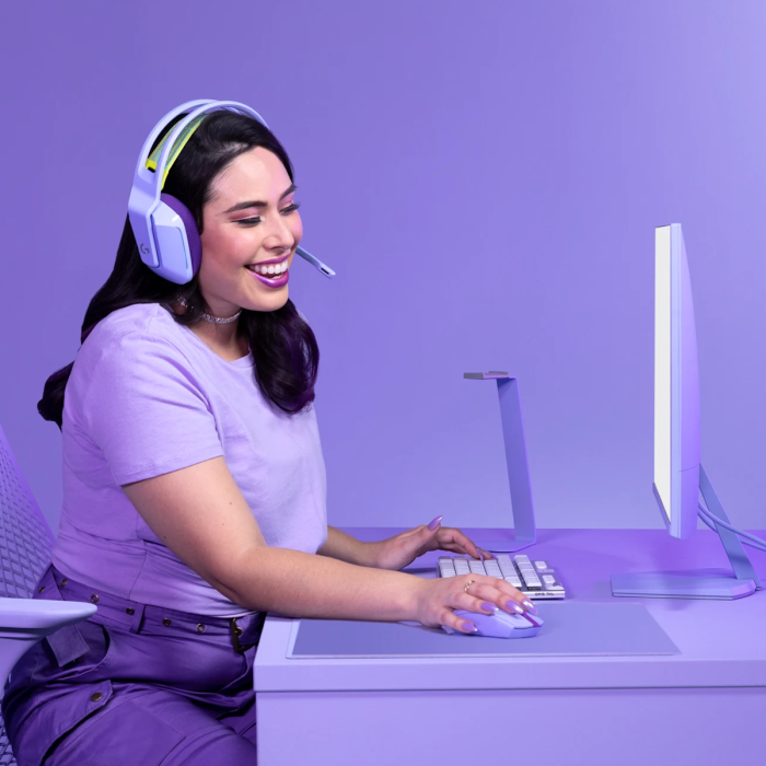 Mouse Logitech G305 Lightspeed 12.000 DPI Gamer Inalámbrico USB Lila (910-006021)