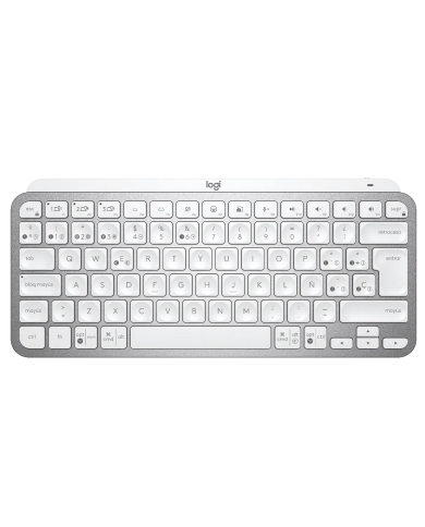 Teclado Inalámbrico Logitech MX Keys Mini Blanco Bluetooth Retroiluminado Español USB (920-010477)