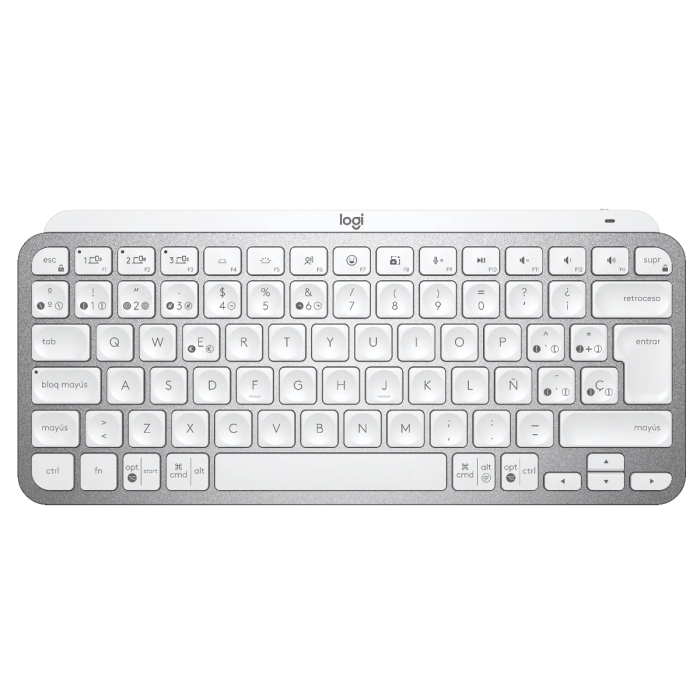 Teclado Inalámbrico Logitech MX Keys Mini Blanco Bluetooth Retroiluminado Español USB (920-010477)