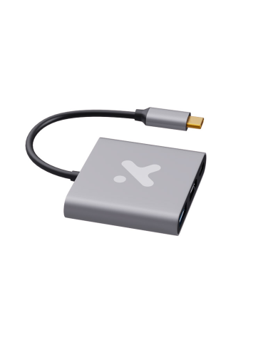Adaptador USB-C 3 en 1 Xtech XTC-566 HDMI + USB