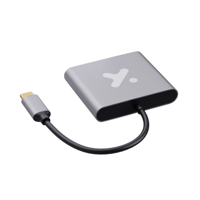 Adaptador USB-C 3 en 1 Xtech XTC-566 HDMI + USB