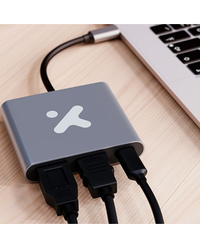 Adaptador USB-C 3 en 1 Xtech XTC-566 HDMI + USB
